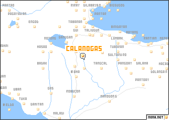 map of Calanogas