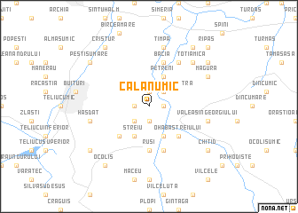 map of Călanu Mic