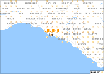 map of Calapa