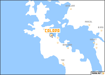 map of Calapa