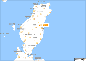 map of Calape