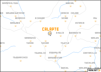 map of Calapté