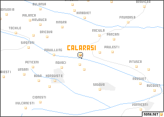 map of Călăraşi