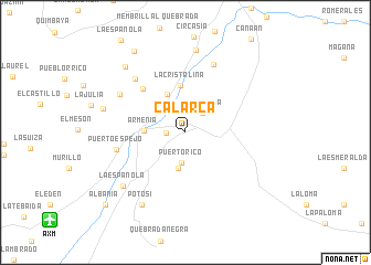 map of Calarcá