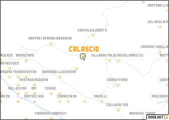 map of Calascio