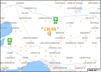 map of Calas