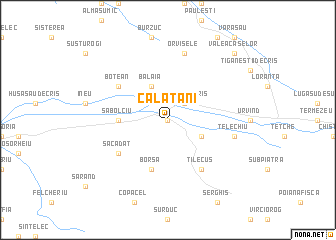 map of Călătani