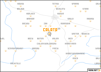 map of Călata