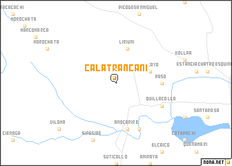 map of Calatrancani