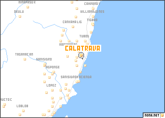 map of Calatrava