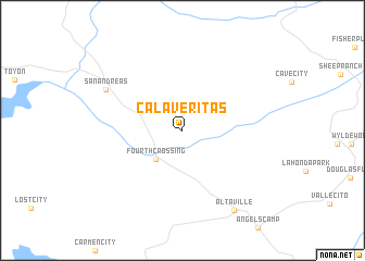 map of Calaveritas