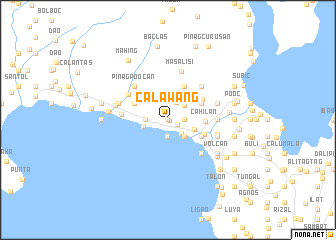 map of Calawang