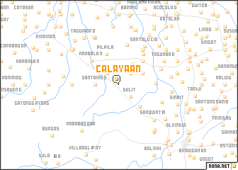 map of Calayaan