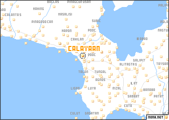 map of Calayaan