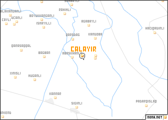 map of Cǝlayir