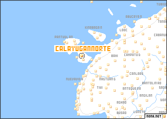 map of Calayugan Norte