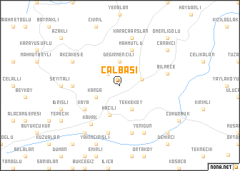 map of Çalbaşı