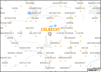 map of Calbecht