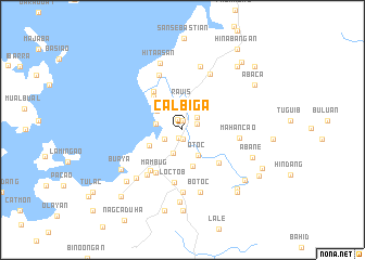 map of Calbiga