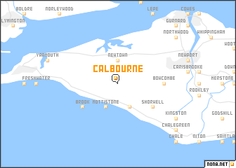 map of Calbourne