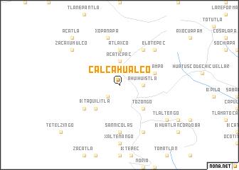 map of Calcahualco