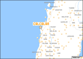 map of Calcalan