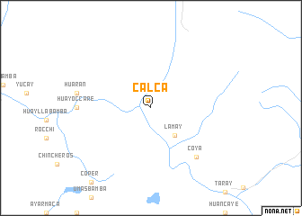 map of Calca