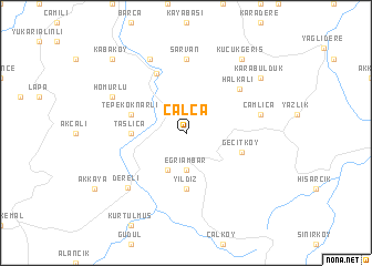 map of Çalca