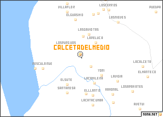 map of Calceta del Medio