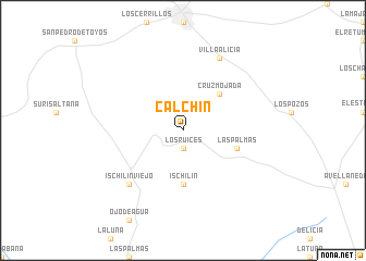 map of Calchín