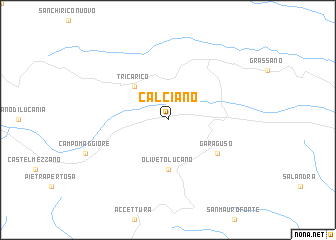 map of Calciano