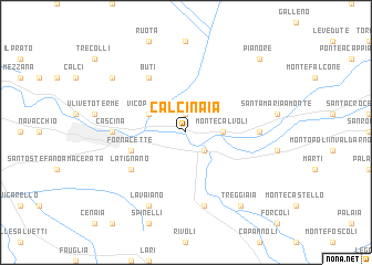 map of Calcinaia