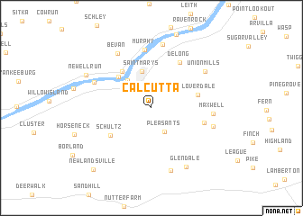 map of Calcutta