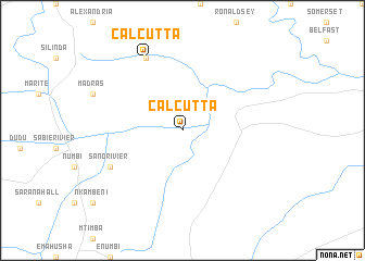 map of Calcutta