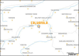 map of Caldarola