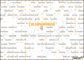 map of Caldas da Saúde