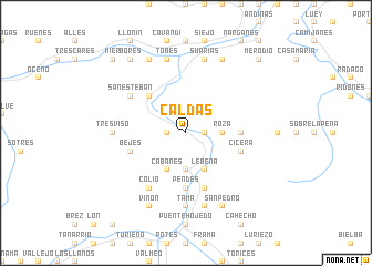 map of Caldas