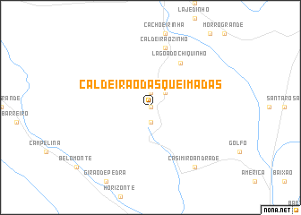 map of Caldeirão das Queimadas