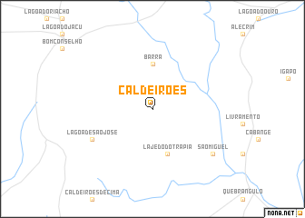 map of Caldeirões