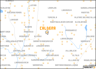 map of Caldera