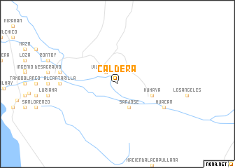 map of Caldera