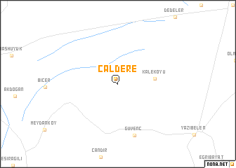 map of Çaldere