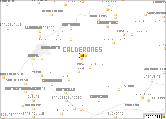 map of Calderones