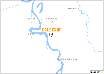 map of Calderón