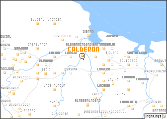 map of Calderón