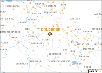 map of Calderón