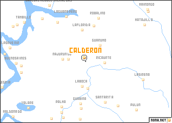 map of Calderón