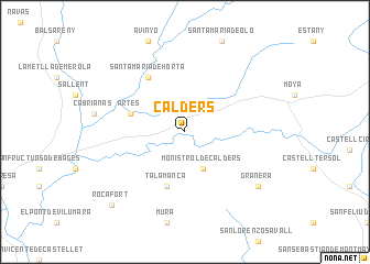 map of Calders