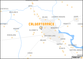 map of Calder Terrace