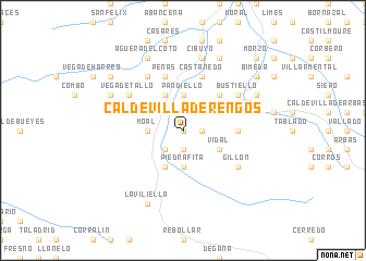 map of Caldevilla de Rengos